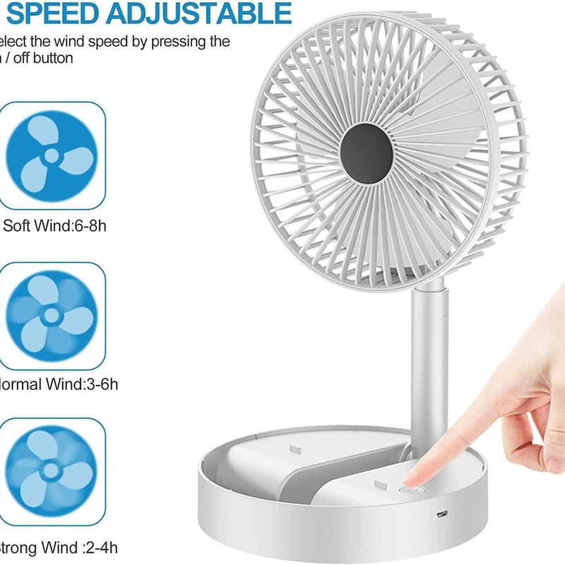 Powerful Rechargeable High Speed Table Desk Fan